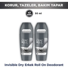 Dove Men +Care Erkek Roll On Deodorant Invisible Dry 50 ml X2