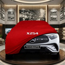 ULTRASHOP Mercedes Glc Serisi X254 (2022-) Kırmızı Kumaş Oto Branda Araca Özel Penye Araba Brandası Araç Örtüsü