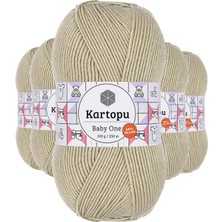 MidasTech 5 Adet Baby One Tüylenmeyen El Örgü Ipi Yünü Bej K861 Nemere