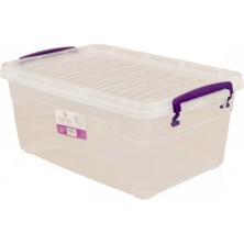 MidasTech Şeffaf Çok Amaçlı 30 Lt Dikdörtgen Saklama Kabı 48X32X29 ROYALEKS-82113 Nemere