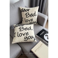 Sleep Garden Punch Yastık Yazılı Işlemeli 45X45 2 Adet