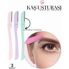 Katlanabilir Kaş Şekillendirici Kaş Dermaplaner Yüz Usturası 3 Adet 718323
