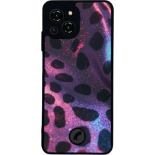 Reeder S23 Pro Max Uyumlu Hologram Leopar Tasarımlı Glossy Premium Kılıf