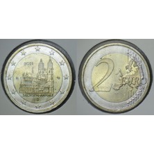 Banknoting Almanya 2 Euro 2021 A. Sirkülasyon Hatıra. Sachsen-Anhalt. Kapamada.