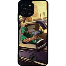 BG AKSESUAR Reeder S23 Pro Max Uyumlu Gta Tasarımlı Glossy Premium Kılıf