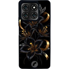 Reeder S71 Uyumlu Yaldizli Cicek Tasarımlı Glossy Premium Kılıf