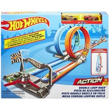  mattel gfh85 hot wheels çift çemberde depar pist s