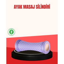 Renklime Ayak Masaj Silindiri Derin Doku Masajı Kirpi Topu Akupunktur Etkili