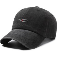 Valkyrie Low Battery Şapka Unisex Vintage Pamuk Ayarlanabilir Baseball Cap Minimal Tasarım Şapka