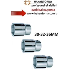 ALWAYSSPEED Ht- Rico 3/4 30-32-36MM 6 Köşe Kısa Lokma Ağır Lokma 3 Parça