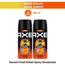 Axe Spray Erkek Deodorant Sunset Fresh 150 ml X2