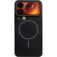 Vissona Mi 17 Pro Uyumlu Kamera Çıkıntılı Magsafe Wireless Şarj Özellikli Sert Sararmaz Silikon Kılıf