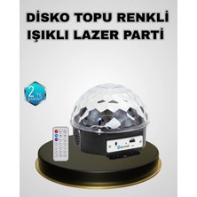 Renklime Bluetooth Hoparlörlü LED Disko Işığı Müzik Ritim Duyarlı ve Taşınabilir