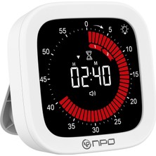 Npo NPT32B Analog Görünümlü Dijital Kronometre Pomodoro Motivasyon Saati