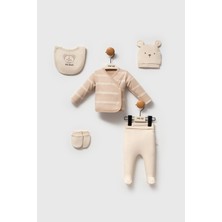 Moi Noi My Bear 5'li Bebek Seti - %100 Pamuklu Yenidoğan Hastane Çıkışı