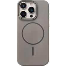 Vissona iPhone 12 Pro Max Uyumlu Kamera Çıkıntılı Magsafe Wireless Şarj Özellikli Sert Sararmaz Silikon Kılıf