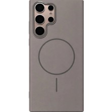 Vissona Samsung Galaxy S23 Ultra Uyumlu Kamera Çıkıntılı Magsafe Wireless Şarj Özellikli Sert Sararmaz Silikon Kılıf