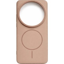 Vissona Mi 13 Ultra Uyumlu Kamera Çıkıntılı Magsafe Wireless Şarj Özellikli Sert Sararmaz Silikon Kılıf