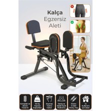 Dempower 160 kg Kapasiteli, Stabil Ayak Platformlu Kalça ve Bacak Egzersiz Aleti - Ekstra 2 Direnç Yaylı