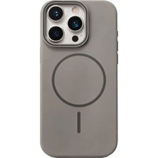 Vissona iPhone 14 Pro Max Uyumlu Kamera Çıkıntılı Magsafe Wireless Şarj Özellikli Sert Sararmaz Silikon Kılıf