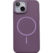 Vissona iPhone 15 Uyumlu Kamera Çıkıntılı Magsafe Wireless Şarj Özellikli Sert Sararmaz Silikon Kılıf