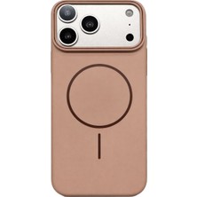 Vissona iPhone 17 Pro Max Uyumlu Kamera Çıkıntılı Magsafe Wireless Şarj Özellikli Sert Sararmaz Silikon Kılıf