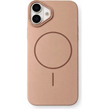 Vissona iPhone 16 Uyumlu Kamera Çıkıntılı Magsafe Wireless Şarj Özellikli Sert Sararmaz Silikon Kılıf