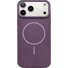 Vissona iPhone 17 Pro Max Uyumlu Kamera Çıkıntılı Magsafe Wireless Şarj Özellikli Sert Sararmaz Silikon Kılıf
