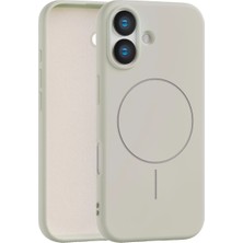 Vissona iPhone 16 Uyumlu Içi Kadife Magsafe Wireless Şarz Özellikli Telefon Kılıfı