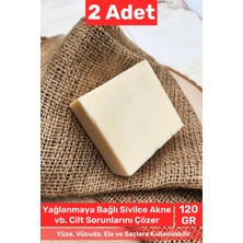 Carlburn #sabun %100 Doğal Güzel Kokulu El Yüz Saç Cilt Vücut Orijinal Eşek Sütlü Sabunu 120G - 2 Adet