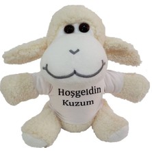 Hoşgeldin Kuzum Tişörtlü Peluş Kuzu Midastech