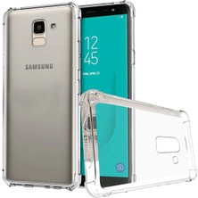 MidasTech Galaxy J6 2018 J600 Darbe Emici Şeffaf Silikon KILIF-(5775) Midiastech