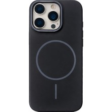 Vissona iPhone 14 Pro Max Uyumlu Kamera Çıkıntılı Magsafe Wireless Şarj Özellikli Sert Sararmaz Silikon Kılıf