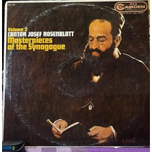 Plakantik Cantor Josef Rosenblatt - Masterpieces Of The Synagogue, Volume 2 (Rca Camden CAL-507) Vinyl, Lp