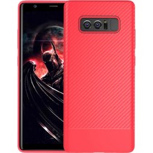 MidasTech Ally Sm Galaxy Note 8 Carbon Fiber Dokulu Premium Soft Silikon KILIF-(5775) Midiastech