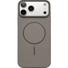Vissona iPhone 17 Pro Uyumlu Kamera Çıkıntılı Magsafe Wireless Şarj Özellikli Sert Sararmaz Silikon Kılıf
