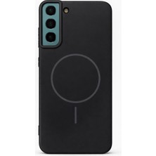Vissona Samsung Galaxy S22 Plus Uyumlu Kamera Çıkıntılı Magsafe Wireless Şarj Özellikli Sert Sararmaz Silikon Kılıf