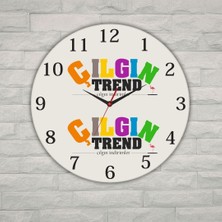 Çılgıntrend Kişiye Özel Logolu Metal Duvar Saati - 29 cm Kurumsal Ofis Hediyesi