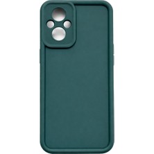 Vissona Oppo A96 Uyumlu Kamera Çıkıntılı Mat Silikon Telefon Kılıfı