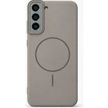 Vissona Samsung Galaxy S21 Plus Uyumlu Kamera Çıkıntılı Magsafe Wireless Şarj Özellikli Sert Sararmaz Silikon Kılıf