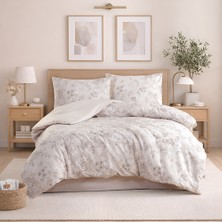 Pamuksu Markalı Çiçekli Desenli Battal Boy Nevresim Takımı | 3 Lastikli Çarşaf Seçeneği | 100% Pamuk-Kutulu