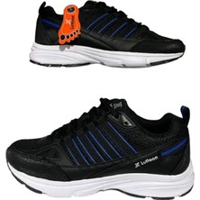 Lutton Siyah Unisex Ortopedik Günlük Spor Ayakkabı