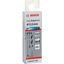 Bosch Hss-Pointtec 2.5 mm 10'lu Paket