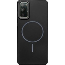 Vissona Samsung Galaxy S20 Fe Uyumlu Kamera Çıkıntılı Magsafe Wireless Şarj Özellikli Sert Sararmaz Silikon Kılıf