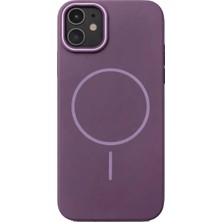 Vissona iPhone 12-12 Pro Uyumlu Kamera Çıkıntılı Magsafe Wireless Şarj Özellikli Sert Sararmaz Silikon Kılıf