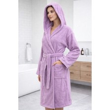 Emillie %100 Pamuk Bukle Ihracat Fazlası Unisex Düz Bornoz - Yüksek Kaliteli-