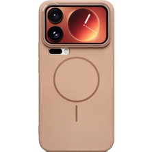 Vissona Mi 17 Pro Uyumlu Kamera Çıkıntılı Magsafe Wireless Şarj Özellikli Sert Sararmaz Silikon Kılıf