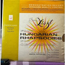 Plakantik Franz Liszt - Four Hungarian Rhapsodies For Orchestra (Vanguard SRV-108) Vinyl, Lp