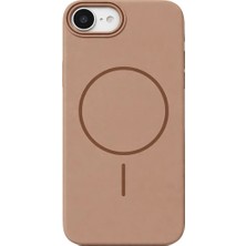 Vissona iPhone 16E / 17EUyumlu Kamera Çıkıntılı Magsafe Wireless Şarj Özellikli Sert Sararmaz Silikon Kılıf