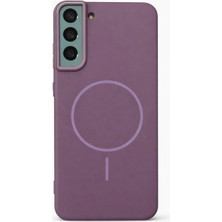 Vissona Samsung Galaxy S22 Plus Uyumlu Kamera Çıkıntılı Magsafe Wireless Şarj Özellikli Sert Sararmaz Silikon Kılıf
